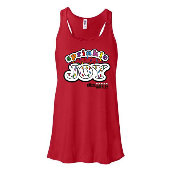 BELLA + CANVAS - Women's Flowy Racerback Tank - Printed Logo Thumbnail