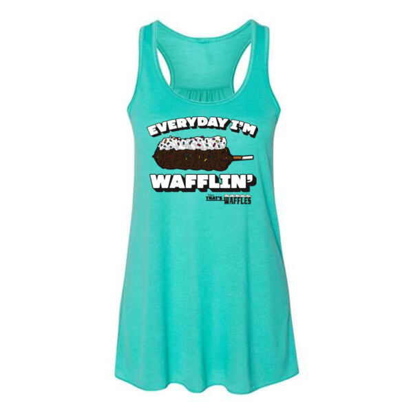 BELLA + CANVAS - Women's Flowy Racerback Tank - Printed Logo Thumbnail