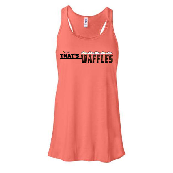 BELLA + CANVAS - Women's Flowy Racerback Tank - Printed Logo Thumbnail