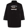 Ten Pearl Button Black Chef Coat Thumbnail