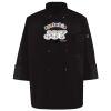 Ten Pearl Button Black Chef Coat Thumbnail
